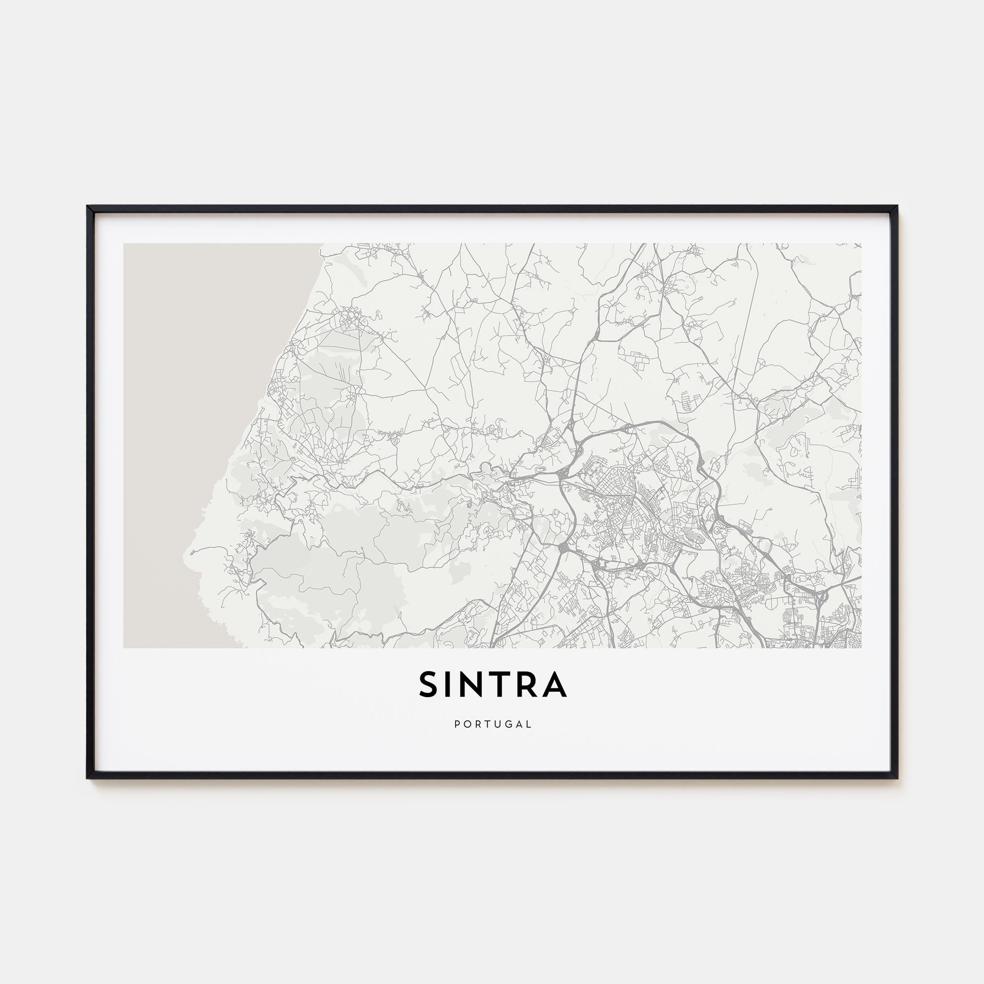 Sintra Map Landscape Poster