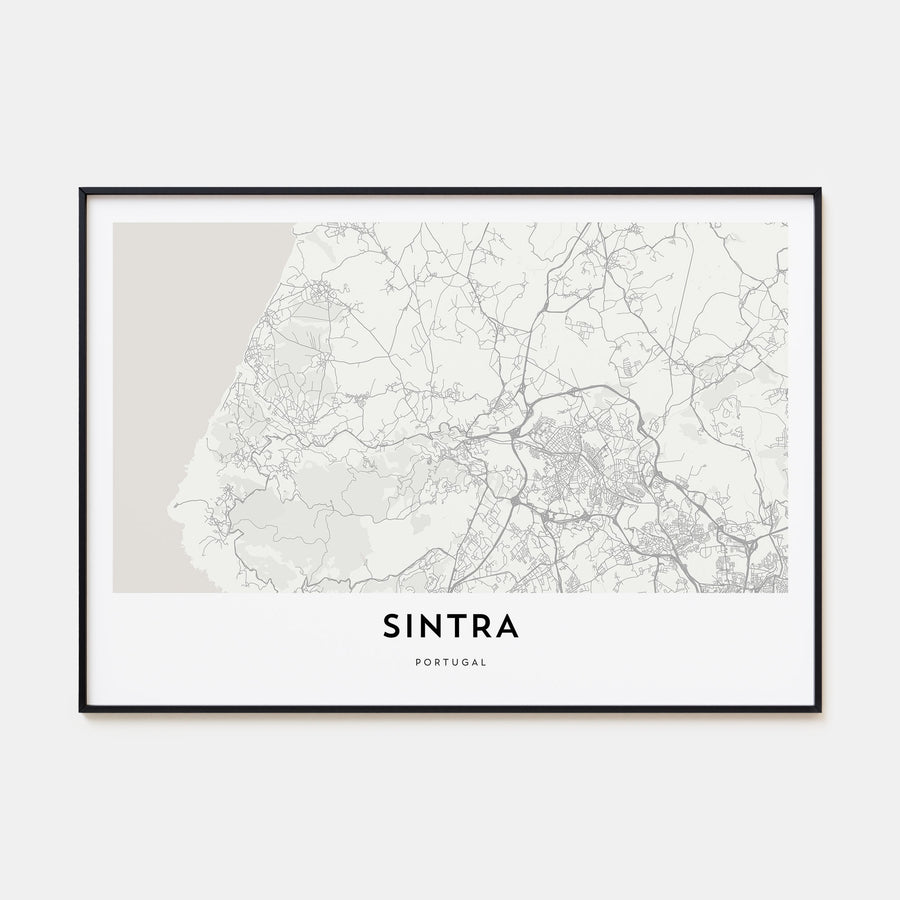 Sintra Map Landscape Poster
