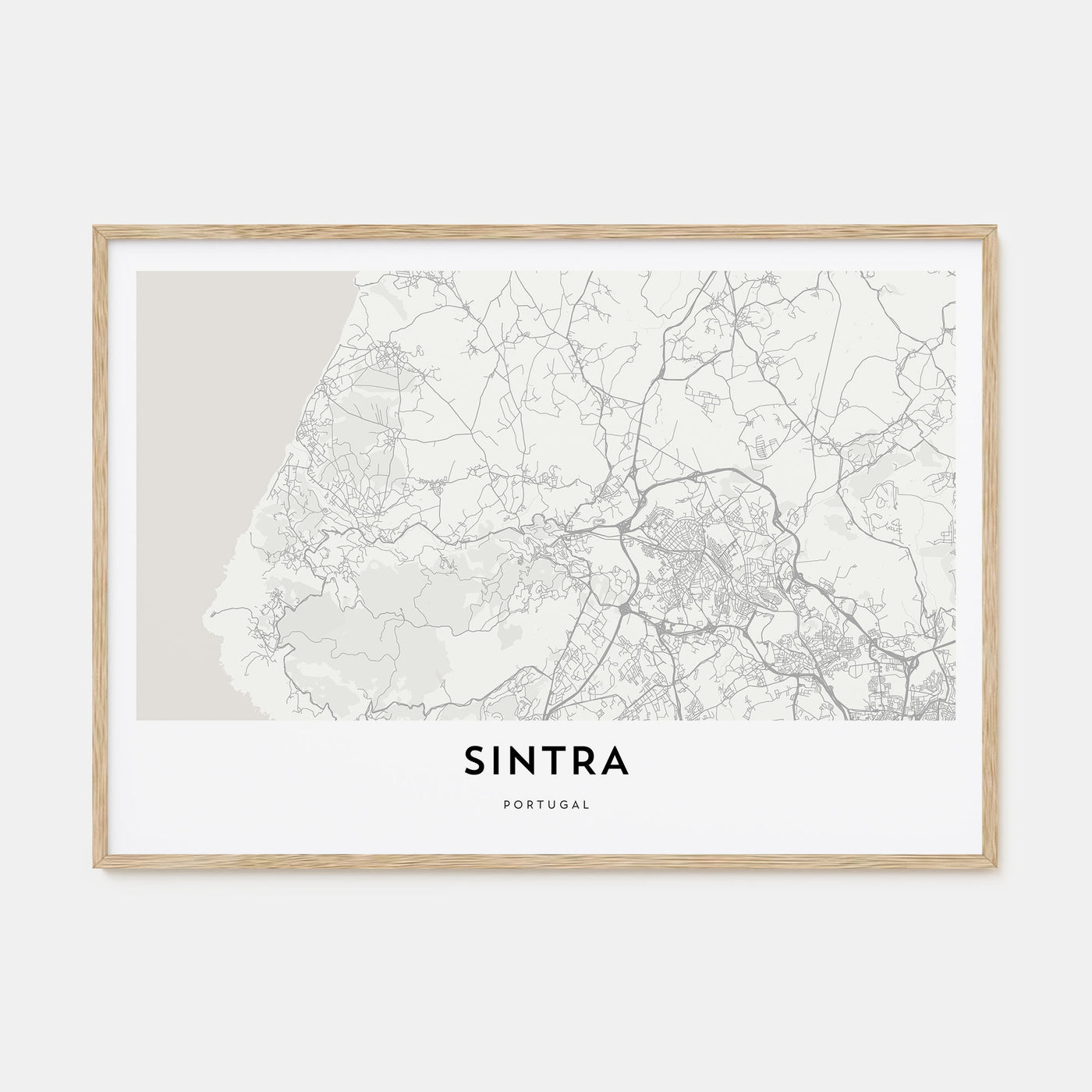 Sintra Map Landscape Poster