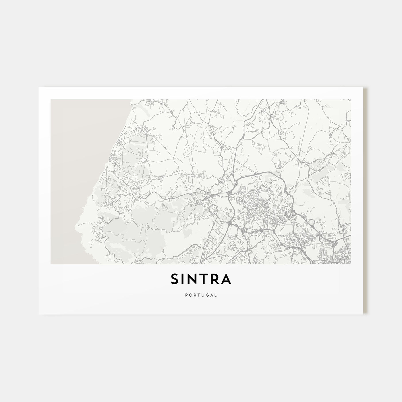 Sintra Map Landscape Poster