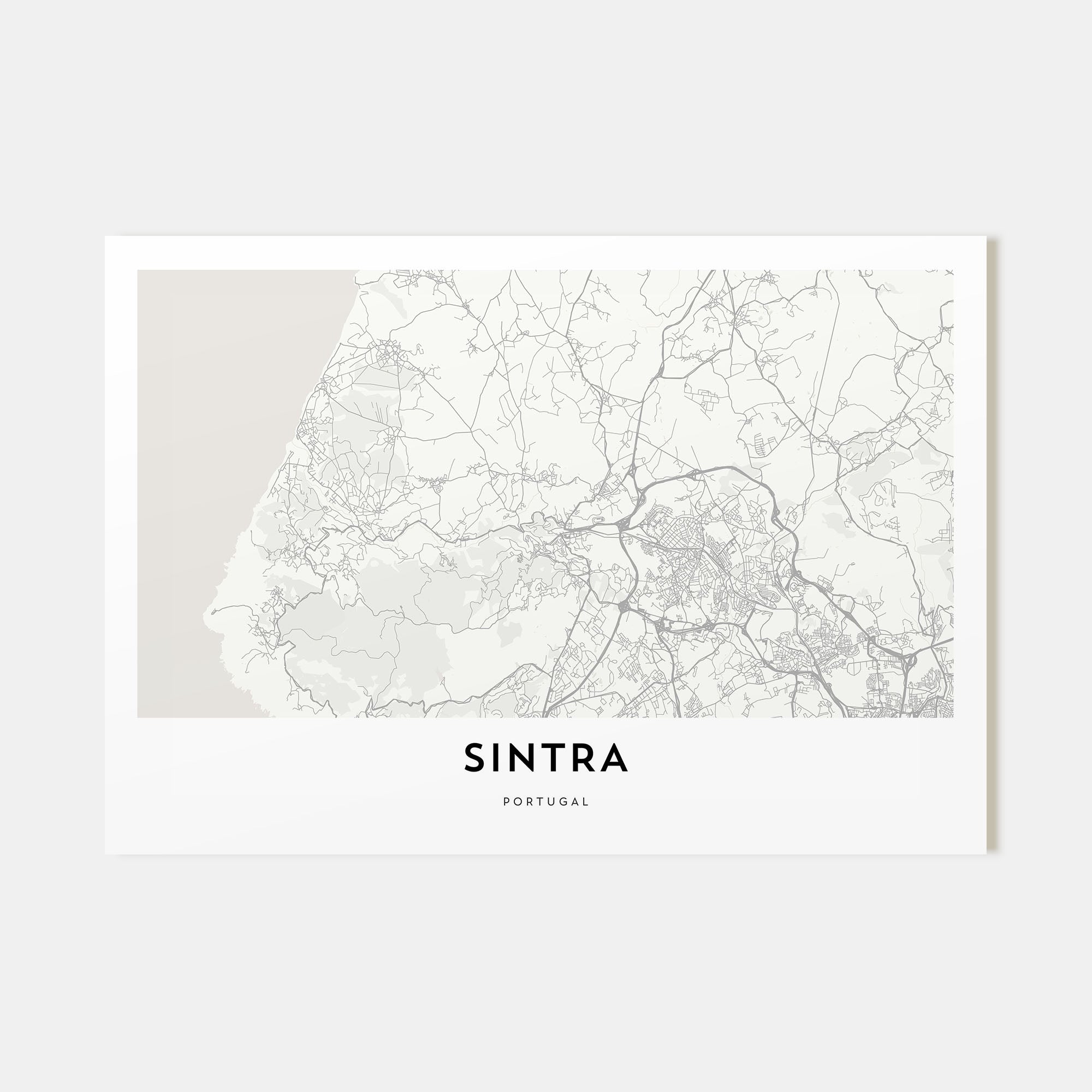 Sintra Map Landscape Poster