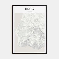Sintra Map Portrait Poster