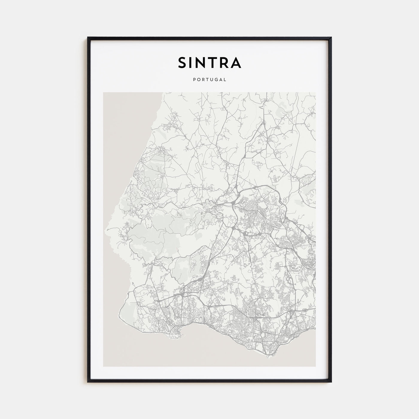 Sintra Map Portrait Poster