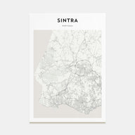 Sintra Map Portrait Poster