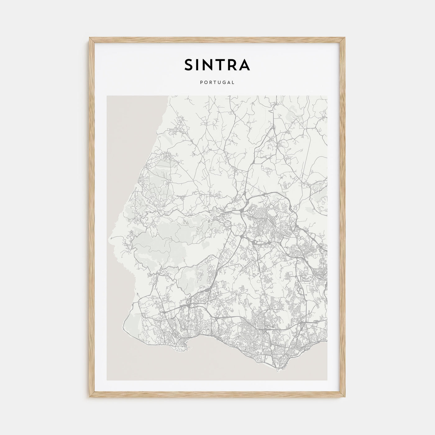 Sintra Map Portrait Poster