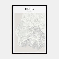 Sintra Map Portrait Poster