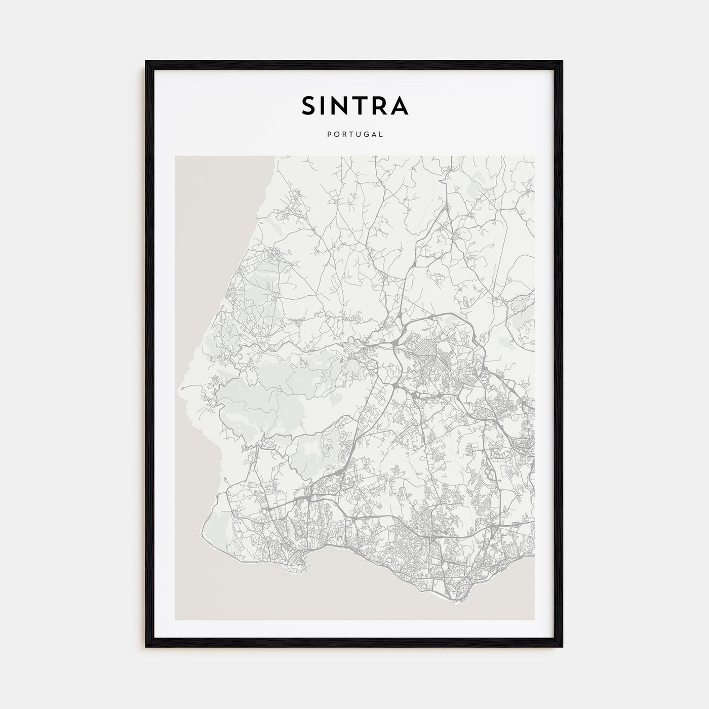 Sintra Map Portrait Poster