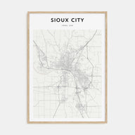 Sioux City Map Portrait Poster