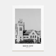 Sioux City Portrait B&W Poster