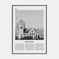 Sioux City Travel B&W Poster
