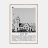 Sioux City Travel B&W Poster