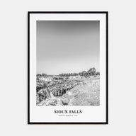 Sioux Falls Portrait B&W Poster