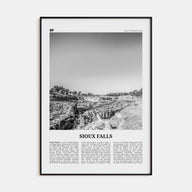 Sioux Falls Travel B&W Poster