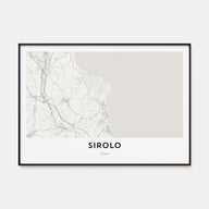 Sirolo Map Landscape Poster