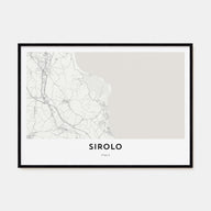 Sirolo Map Landscape Poster