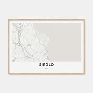 Sirolo Map Landscape Poster