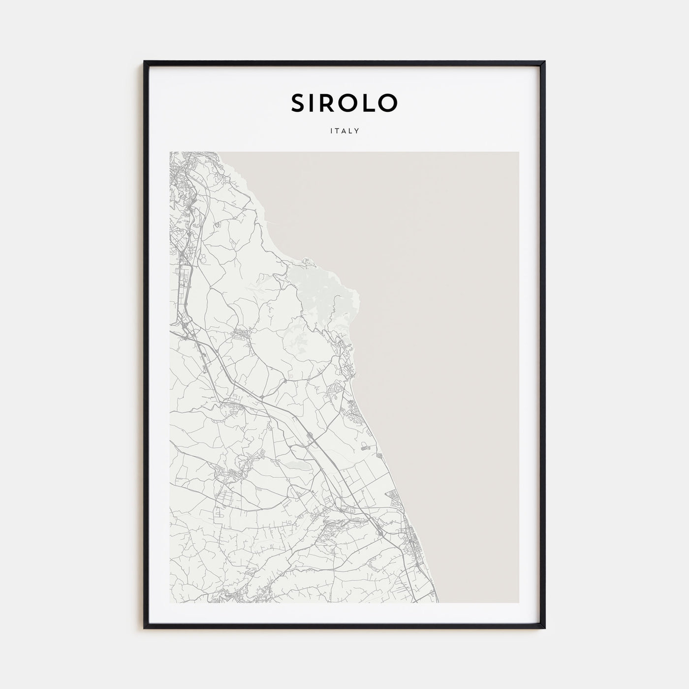 Sirolo Map Portrait Poster