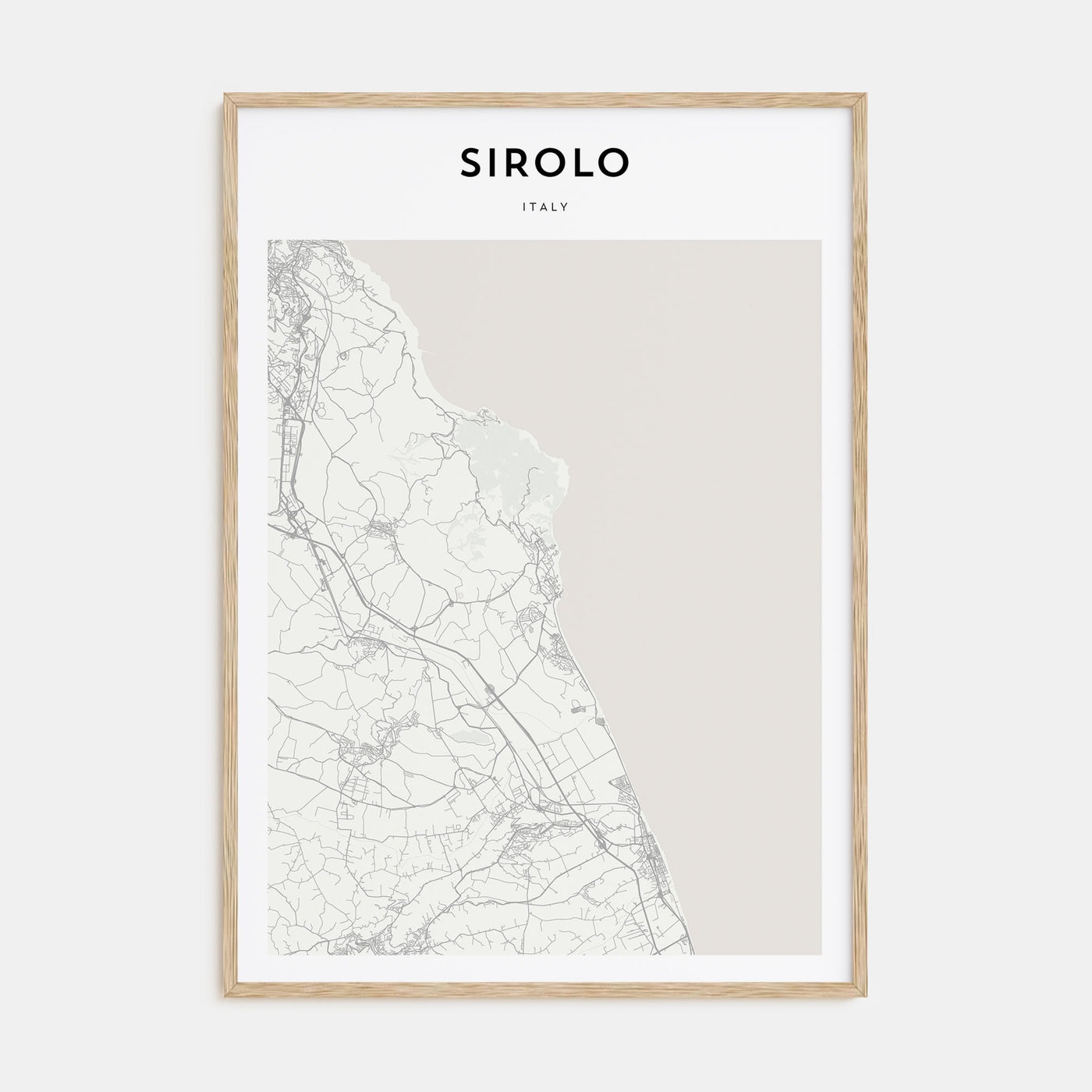 Sirolo Map Portrait Poster