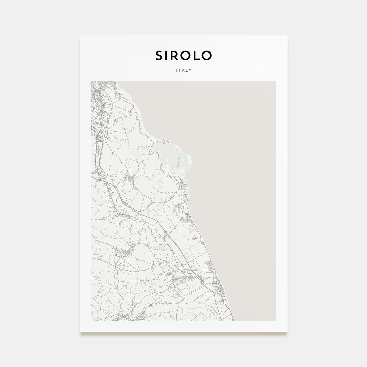 Sirolo Map Portrait Poster