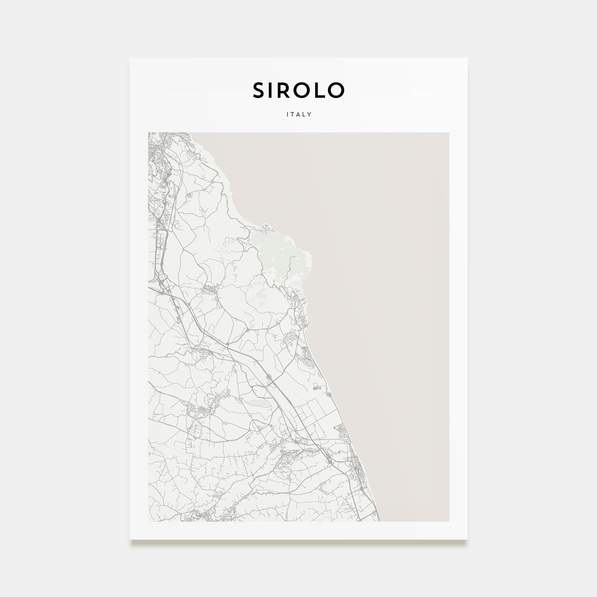 Sirolo Map Portrait Poster