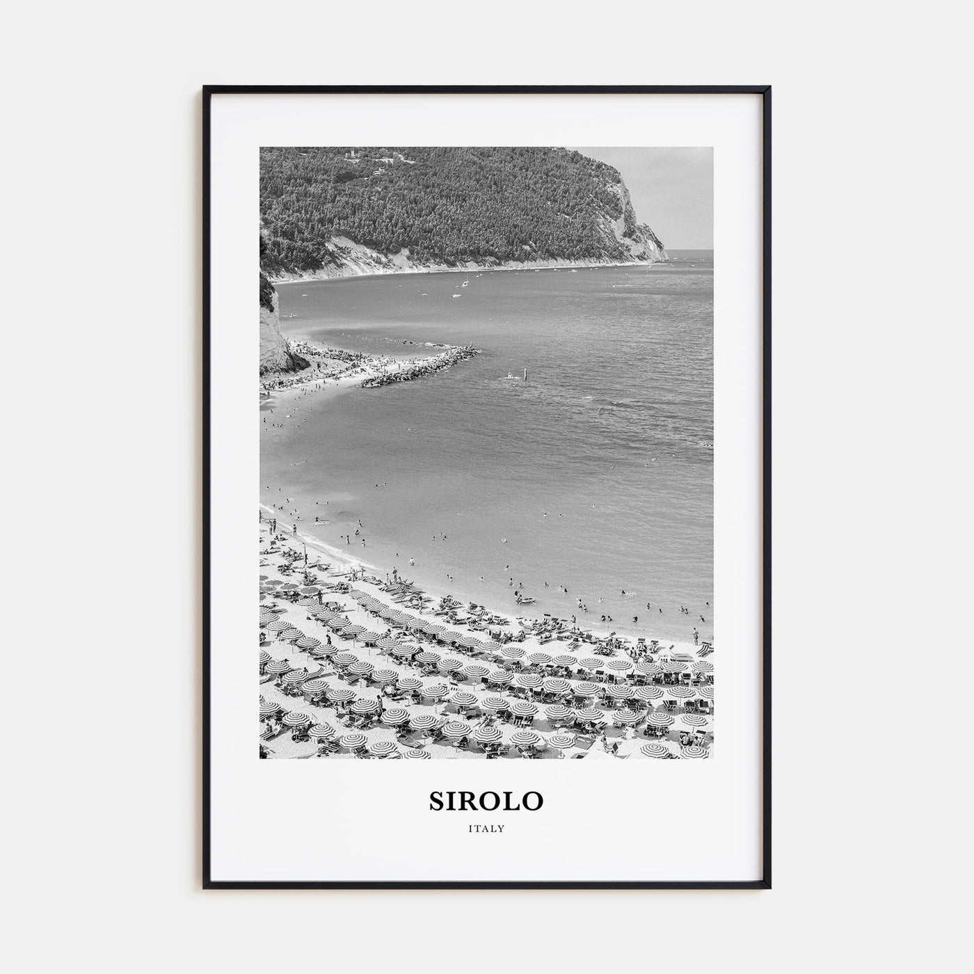 Sirolo Portrait B&W Poster