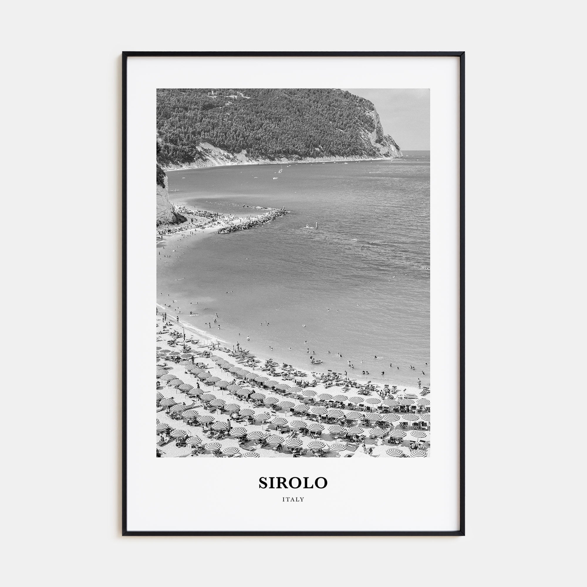 Sirolo Portrait B&W Poster