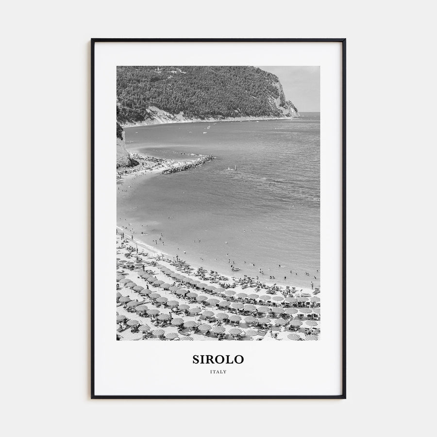Sirolo Portrait B&W Poster