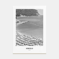 Sirolo Portrait B&W Poster