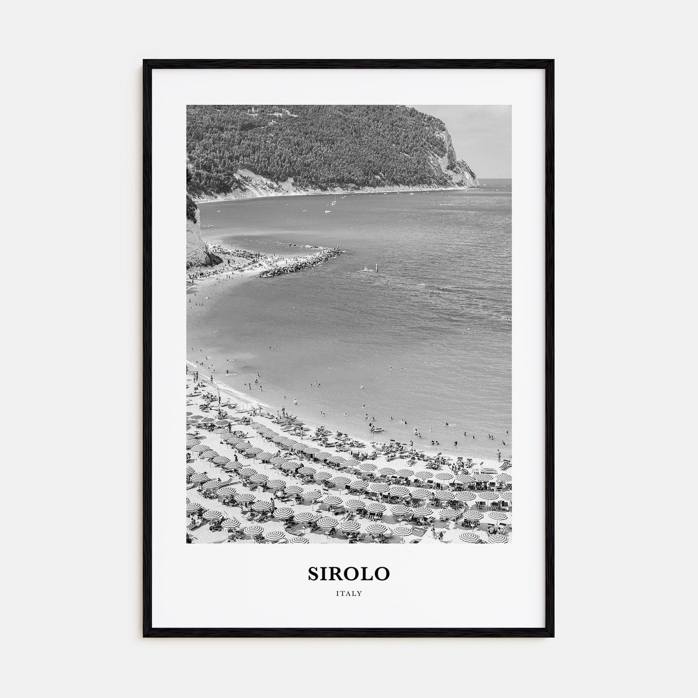 Sirolo Portrait B&W Poster