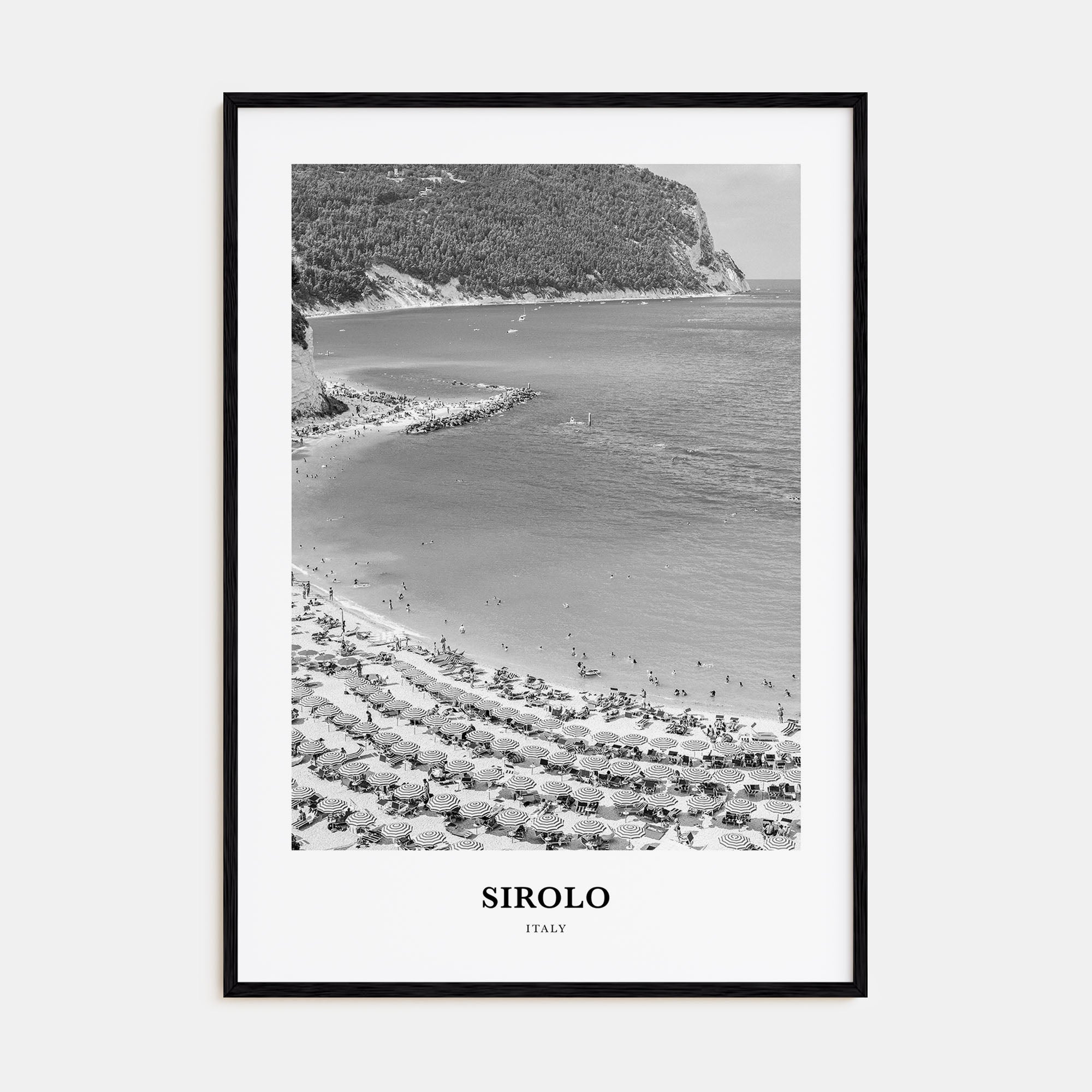 Sirolo Portrait B&W Poster