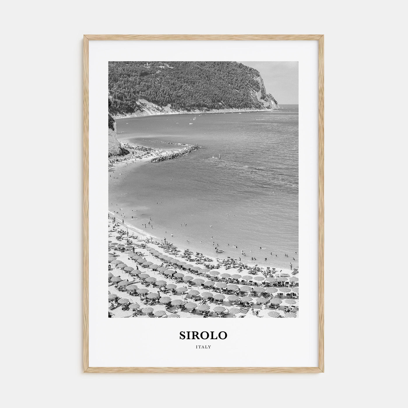 Sirolo Portrait B&W Poster