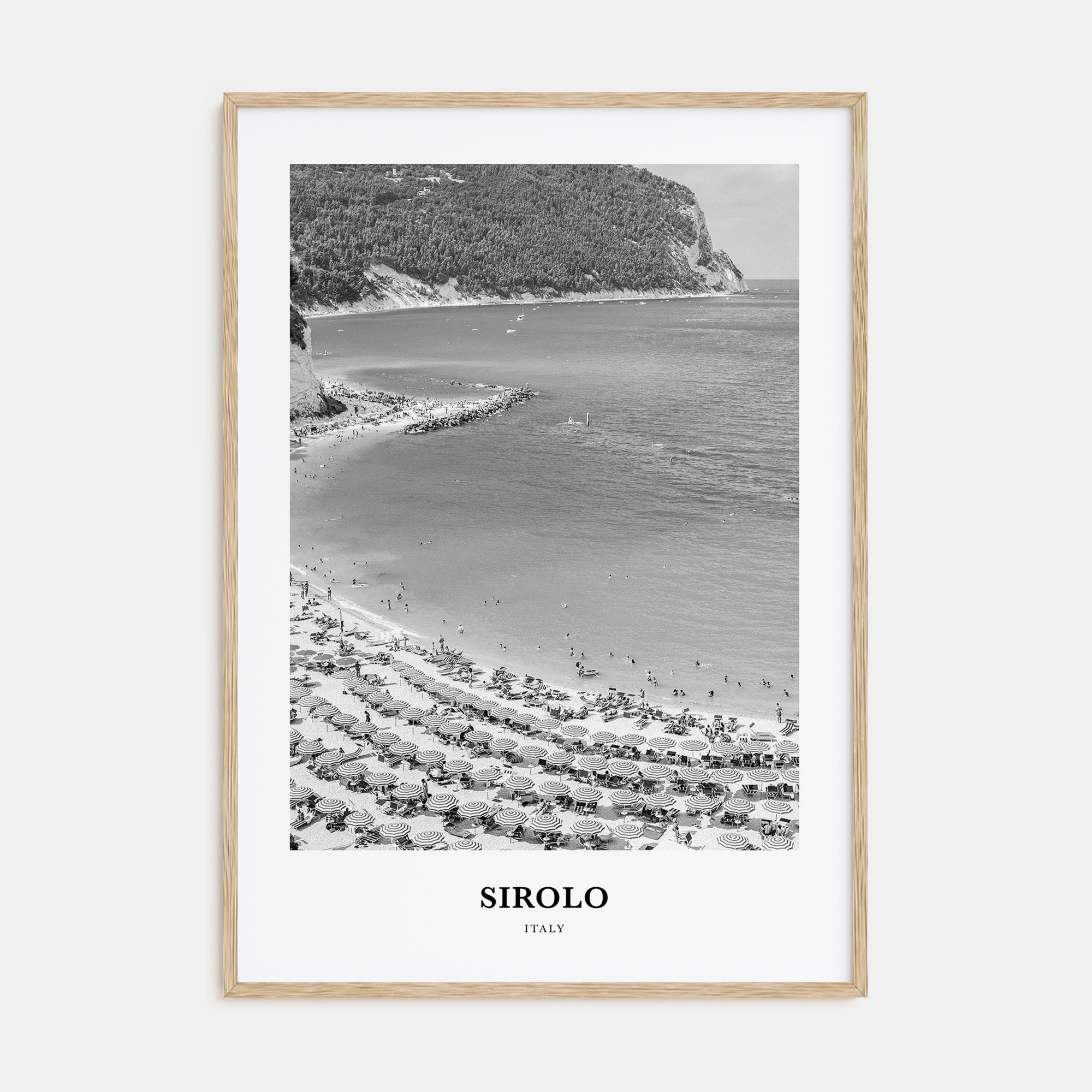 Sirolo Portrait B&W Poster