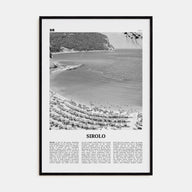 Sirolo Travel B&W Poster