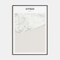 Sitges Map Portrait Poster