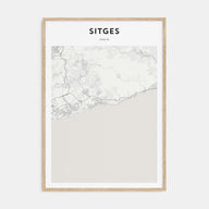 Sitges Map Portrait Poster