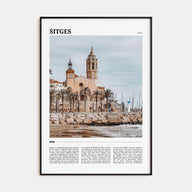 Sitges Travel Color Poster
