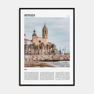 Sitges Travel Color Poster