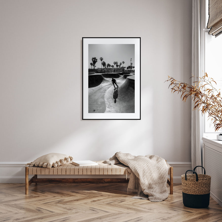 Skateboard Photo B&W No 3 Poster