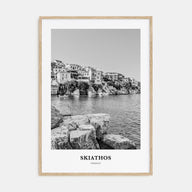 Skiathos Portrait B&W Poster
