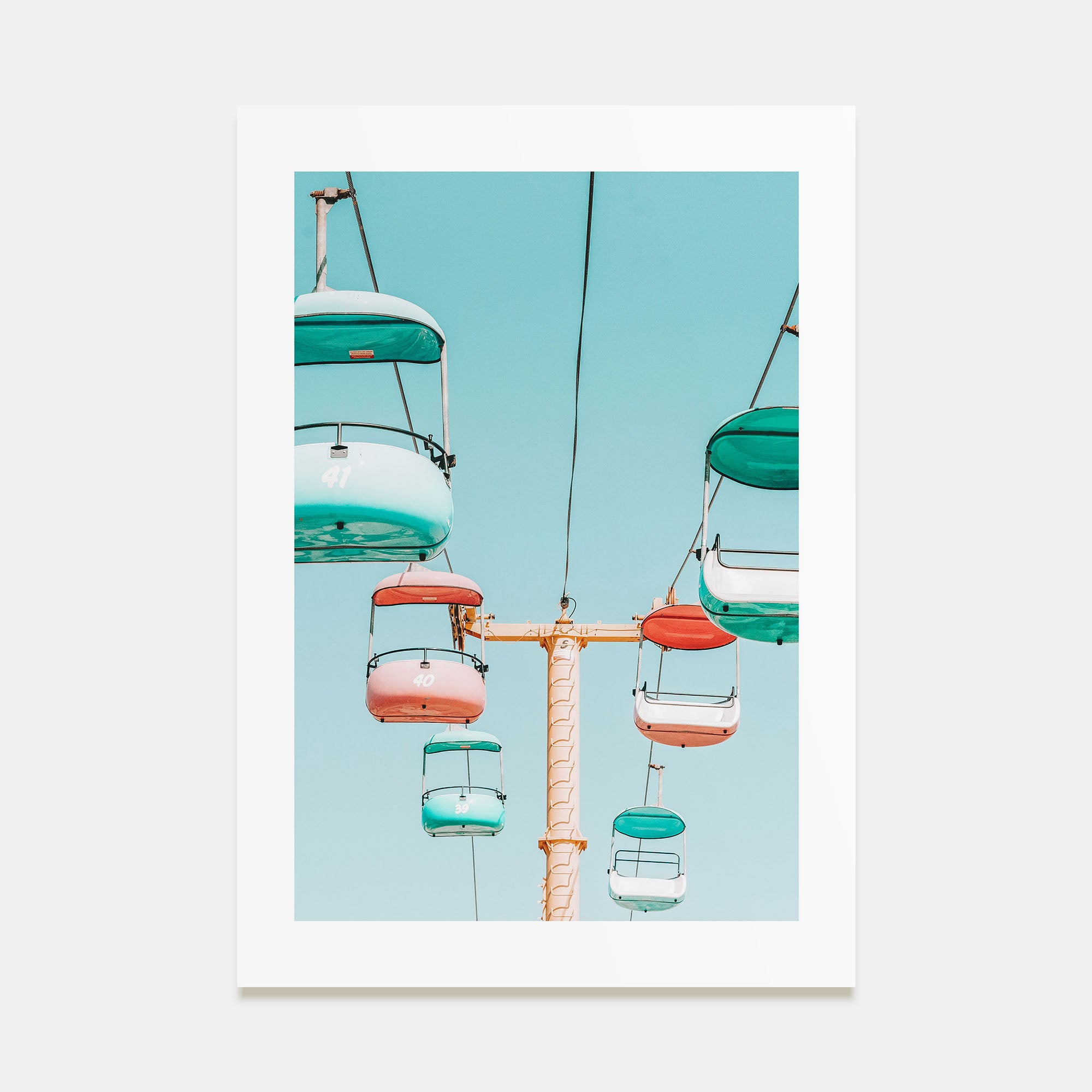 Sky Glider Ride Photo Color Poster