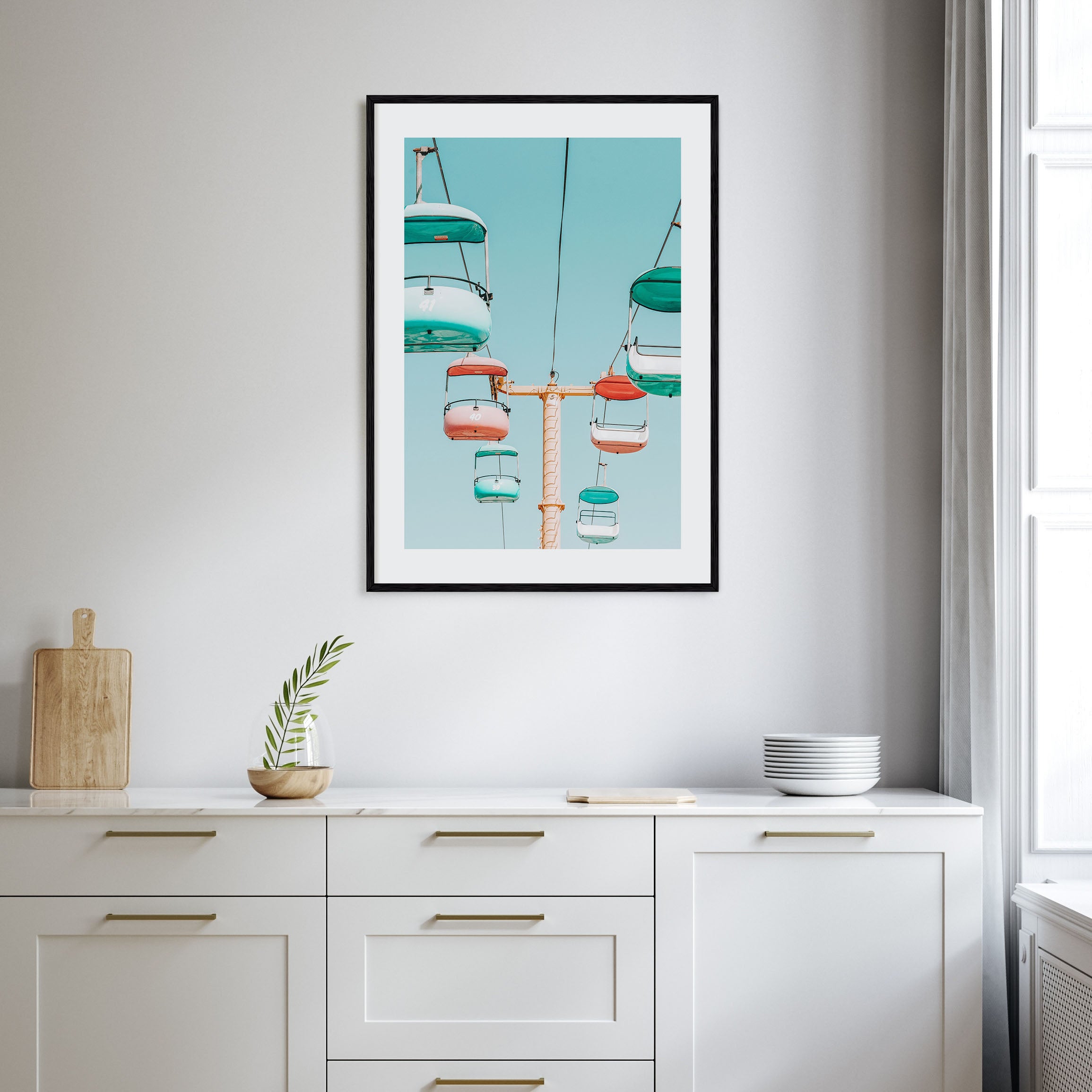 Sky Glider Ride Photo Color Poster