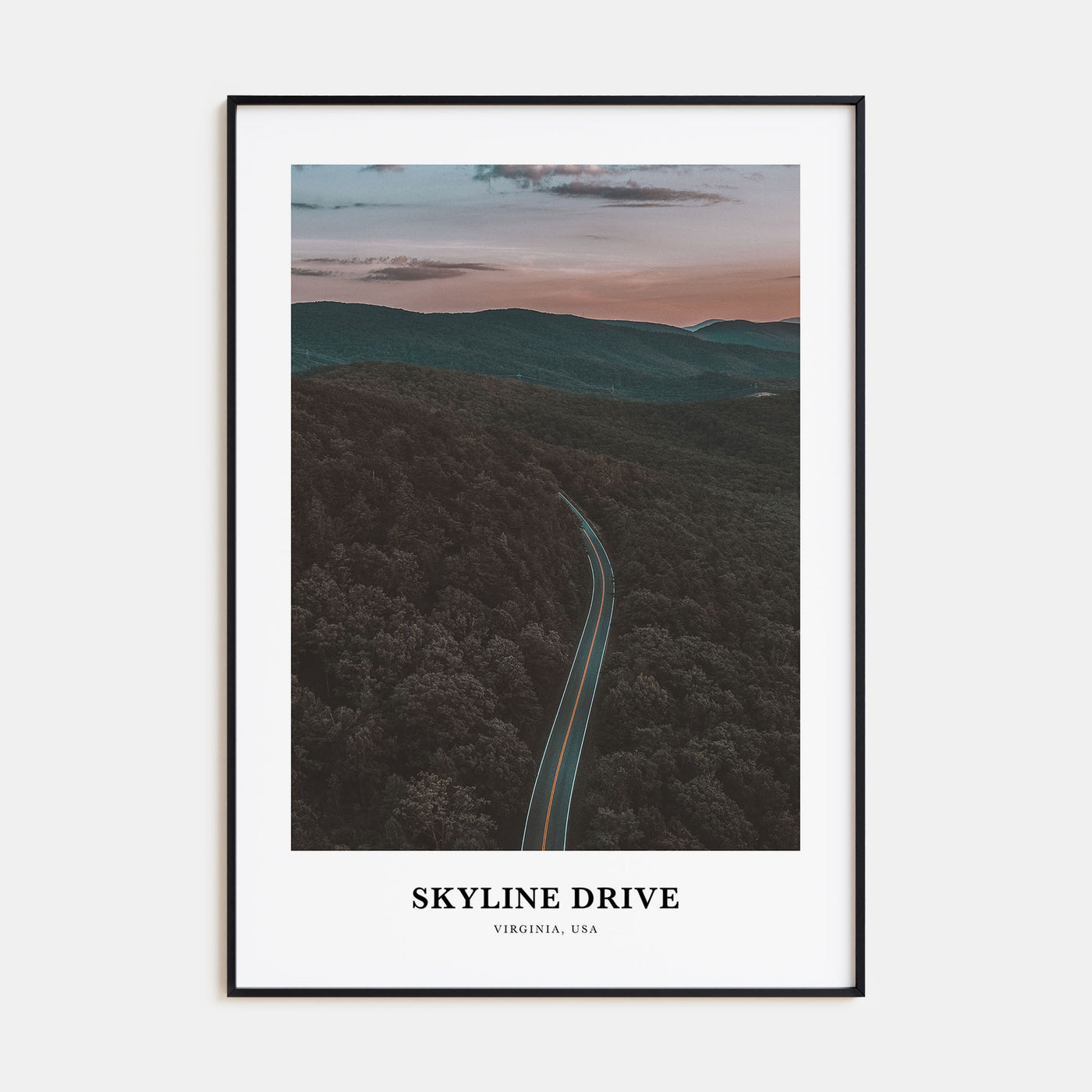 Skyline Drive Portrait Color Poster