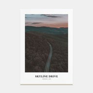 Skyline Drive Portrait Color Poster