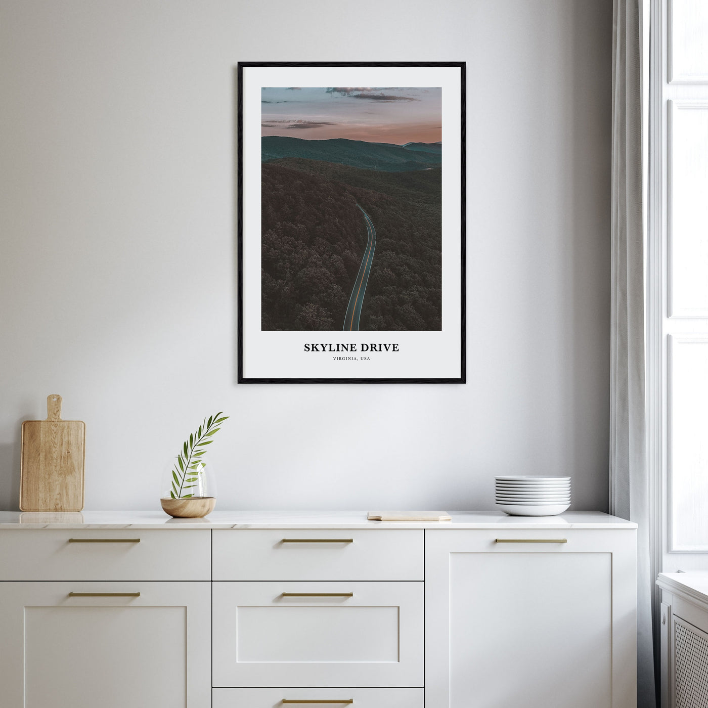 Skyline Drive Portrait Color Poster