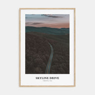 Skyline Drive Portrait Color Poster