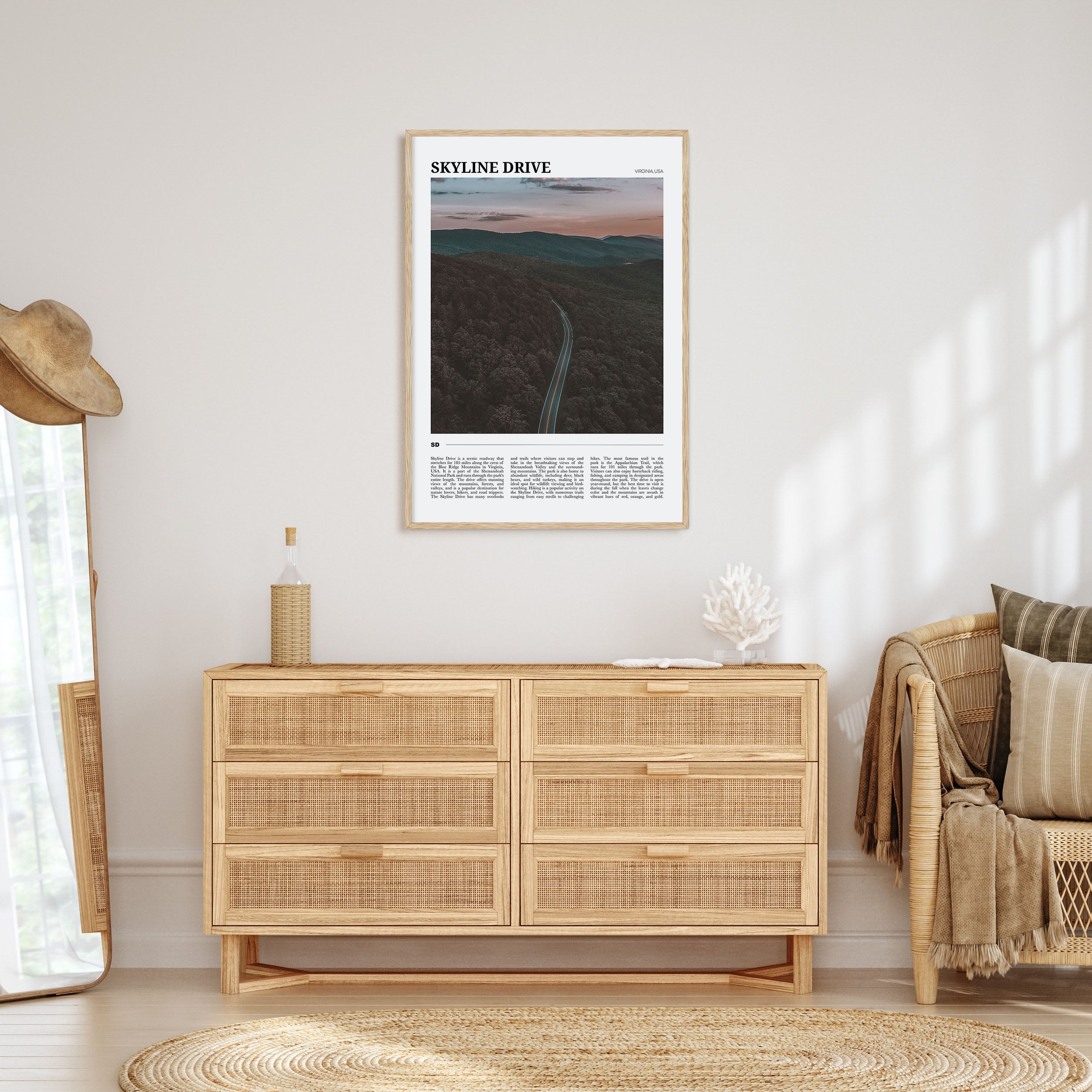 Skyline Drive Travel Color Poster