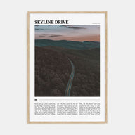 Skyline Drive Travel Color Poster