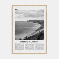 Sleeping Bear Dunes Travel B&W Poster