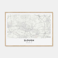 Slough Map Landscape Poster