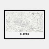 Slough Map Landscape Poster